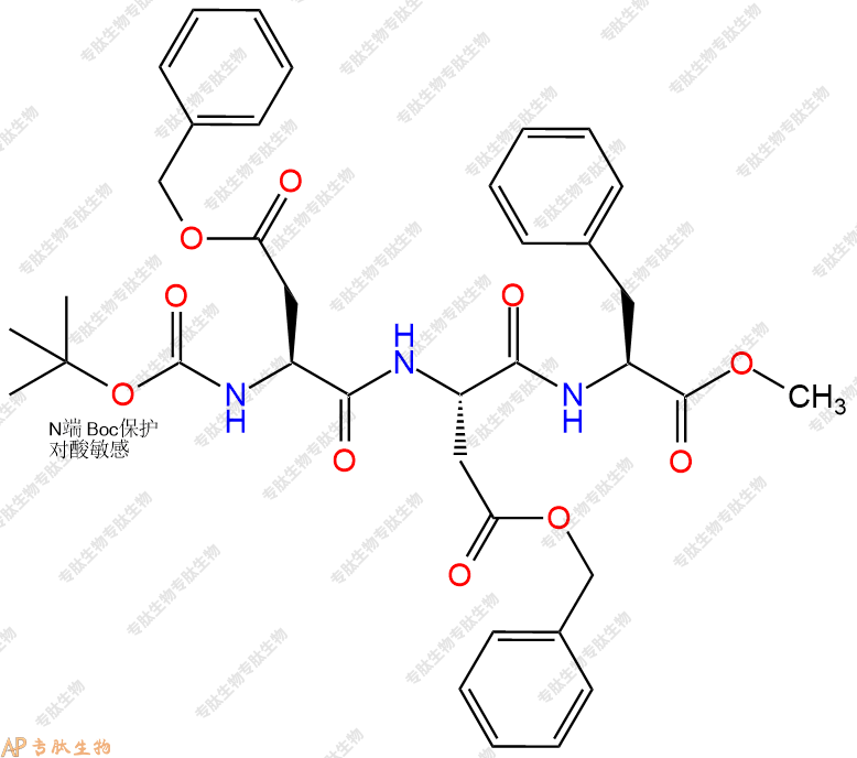 專肽生物產(chǎn)品三肽Boc-Asp(OBzl)-Asp(OBzl)-Phe--甲酯化114670-96-1