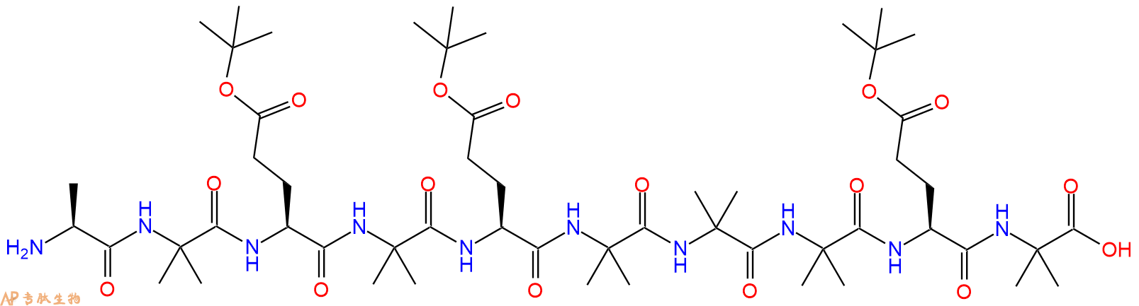 專肽生物產(chǎn)品Ala-Aib-Glu(OtBu)-Aib-Glu(OtBu)-Aib-Aib-Aib-Glu(Ot