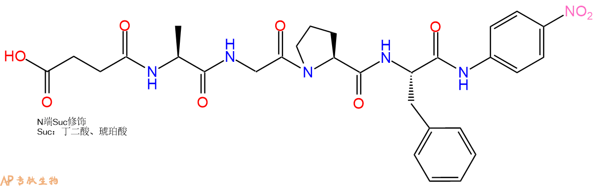 專肽生物產(chǎn)品肽基脯氨酰異構(gòu)酶底物：Suc-AGPF-對(duì)硝基苯胺128802-77-7