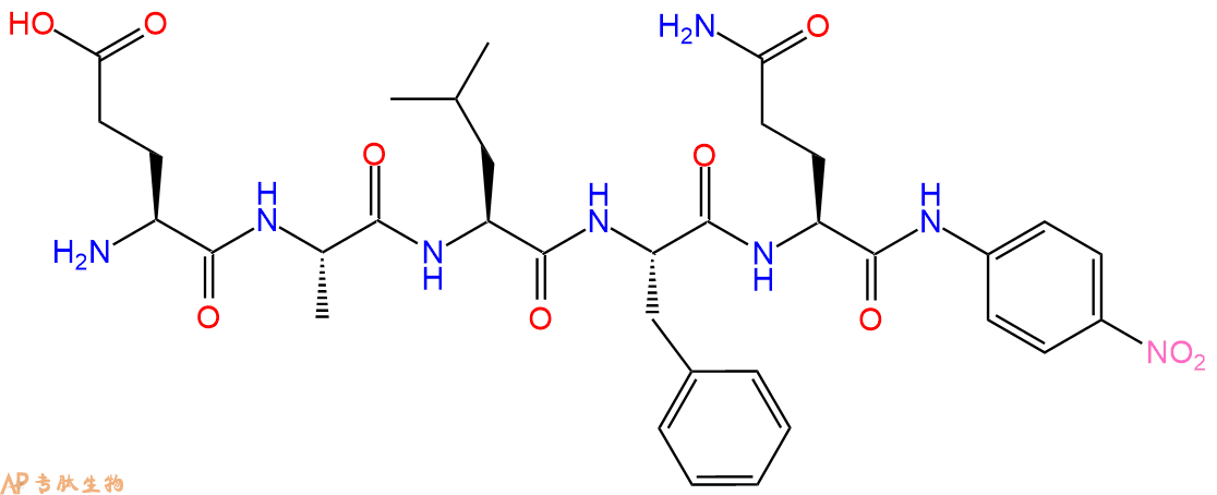 專肽生物產(chǎn)品五肽Glu-Ala-Leu-Phe-Gln-對硝基苯胺198551-00-7