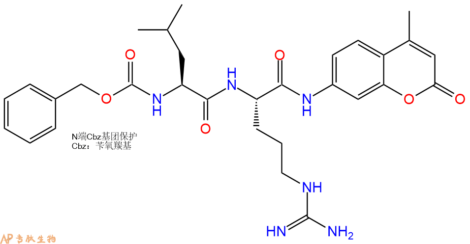 專肽生物產(chǎn)品二肽標(biāo)記肽Z-LR-7-氨基-4-甲基香豆素156192-32-4