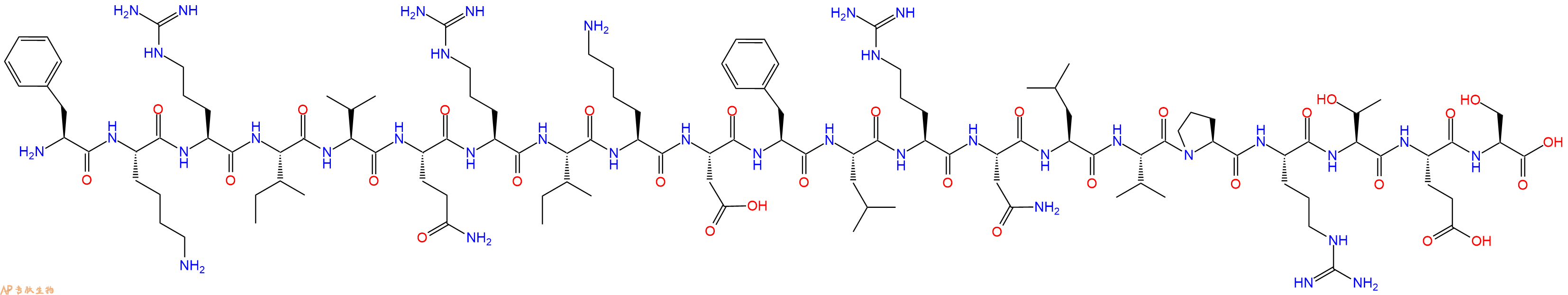 專肽生物產(chǎn)品LL-37 (17-37)，LL-37 FKR913736-94-4