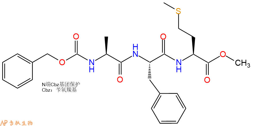 專(zhuān)肽生物產(chǎn)品三肽CBzl-Ala-Phe-Met--甲酯化6769-85-3