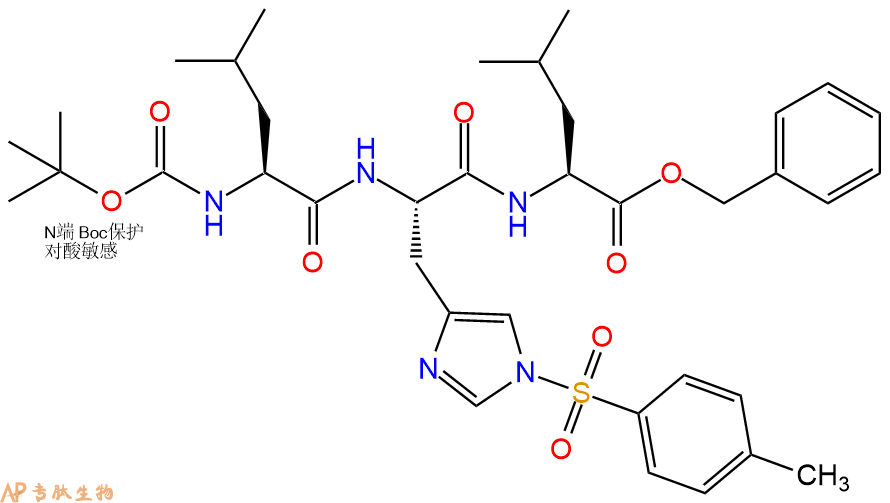 專肽生物產(chǎn)品三肽Boc-Leu-His(Tos)-Leu-芐酯化80457-83-6