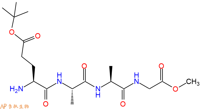 專肽生物產(chǎn)品四肽Glu(OtBu)-Ala-Ala-Gly-甲酯化62571-03-3