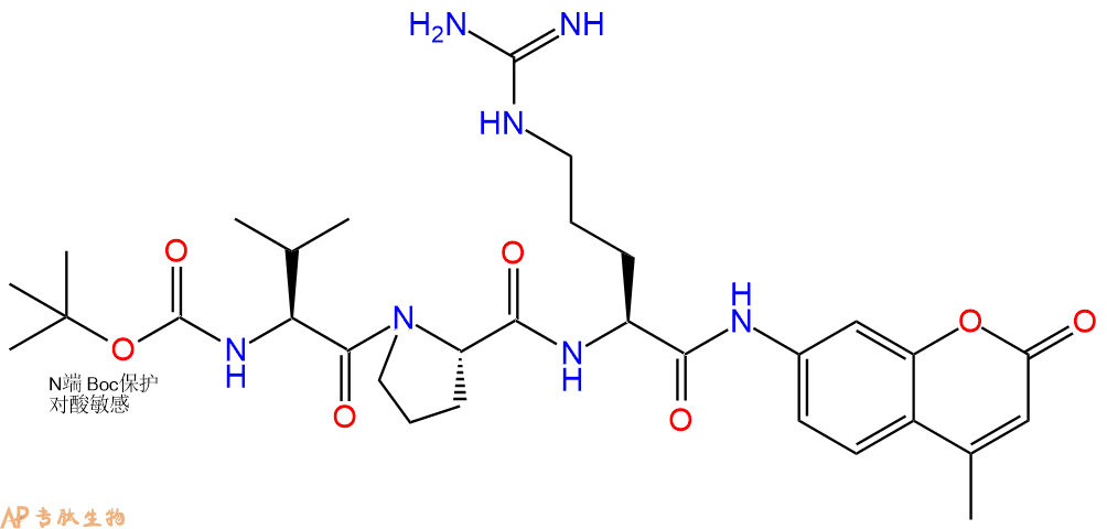 專肽生物產(chǎn)品胰凝乳蛋白酶熒光底物：Boc-Val-Pro-Arg-AMC、Boc-VPR-AMC65147-04-8