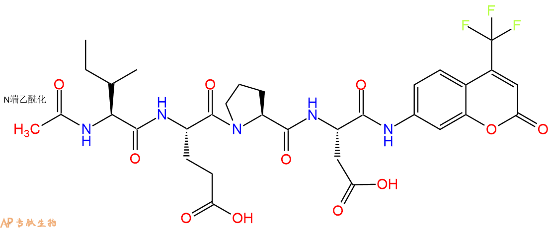 專肽生物產(chǎn)品AFC修飾多肽：Ac-Ile-Glu-Pro-Asp-7-氨基-4-三氟甲基香豆素1135417-31-0