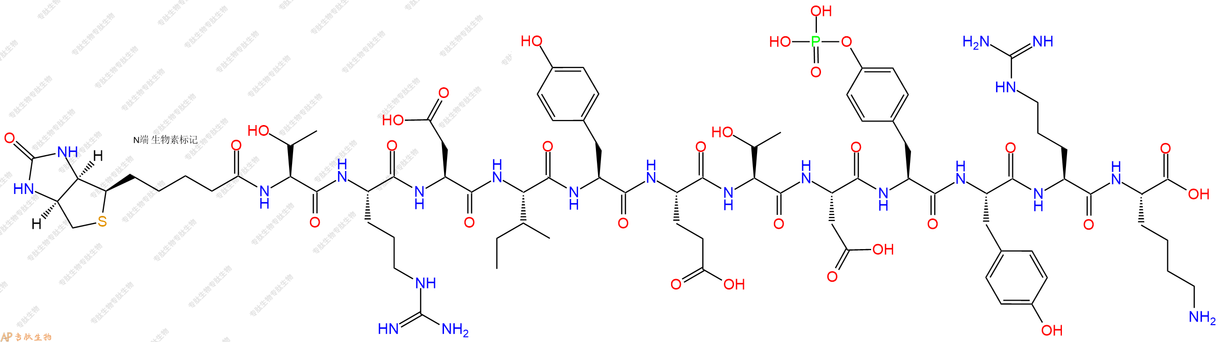 專肽生物產(chǎn)品[pTyr1150]-InsulinReceptor(1142-1153), Biotinylate