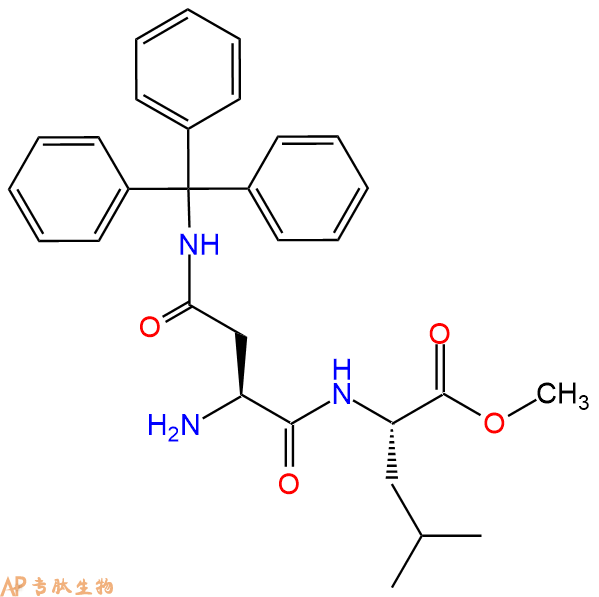 專肽生物產品二肽Asn(Trt)-Leu-甲酯化·HCl