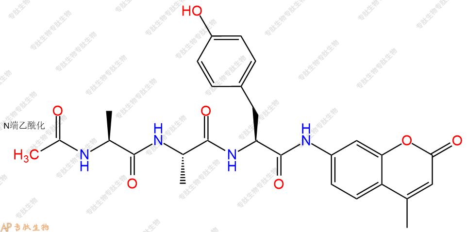 專肽生物產(chǎn)品標(biāo)記肽Ac-Ala-Ala-Tyr-7-氨基-4-甲基香豆素99590-93-9