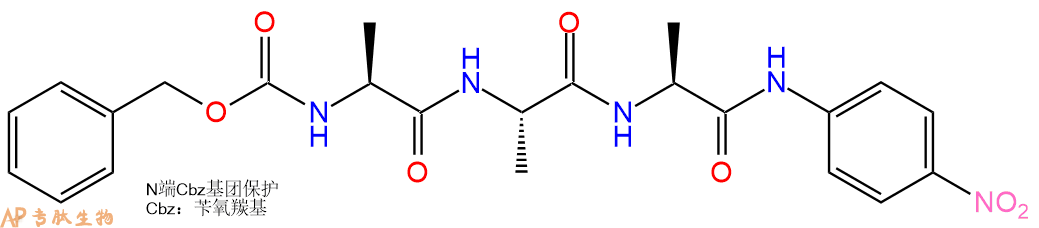 專肽生物產(chǎn)品三肽Cbz-Ala-Ala-Ala-對硝基苯胺52357-40-1