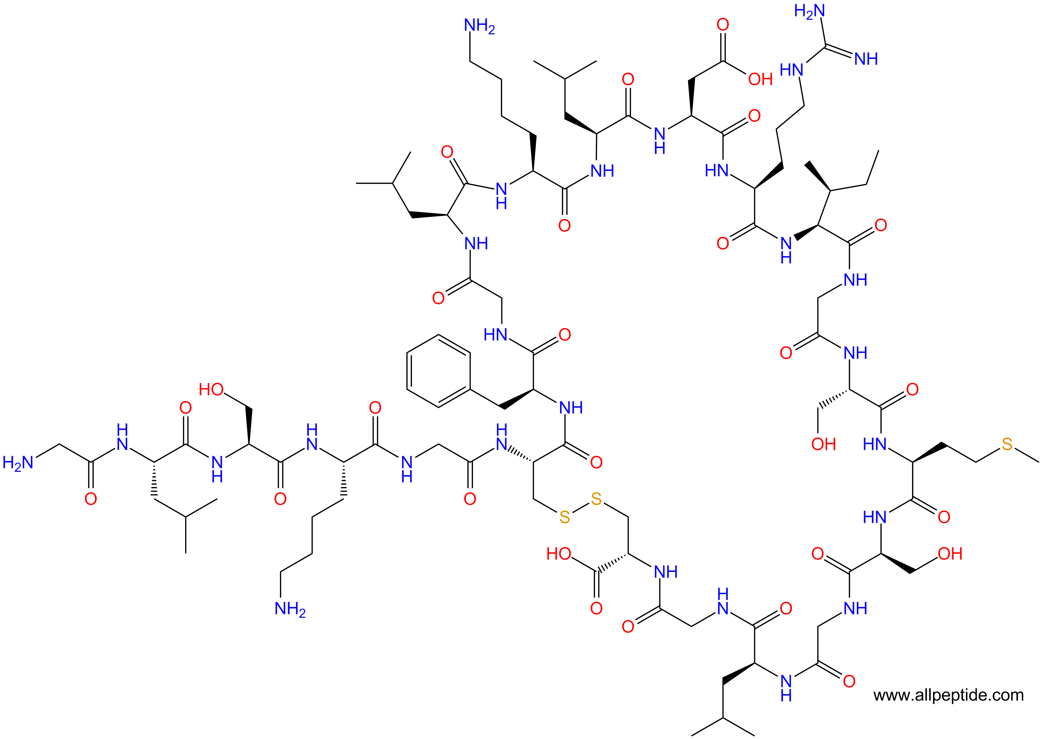 專肽生物產品利尿鈉肽受體NPR2（NPRB）激動劑、C-type natriuretic peptide (1-22) (human, rat, swine)127869-51-6