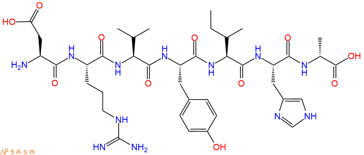 專肽生物產(chǎn)品七肽DRVYIH-DAla159432-28-7