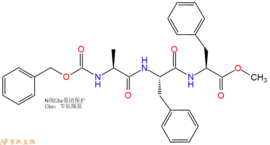 專肽生物產(chǎn)品三肽CBzl-Ala-Phe-Phe--甲酯化58172-29-5