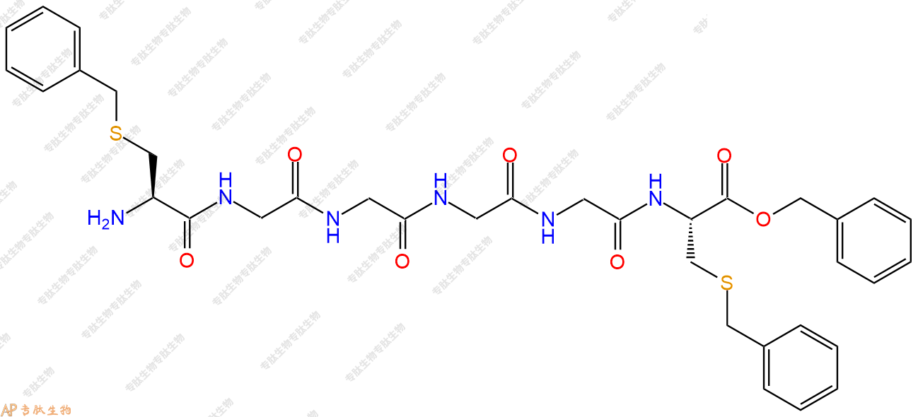 專肽生物產(chǎn)品六肽Cys(Bzl)-(Gly)4-Cys(Bzl)-芐酯化104398-69-8