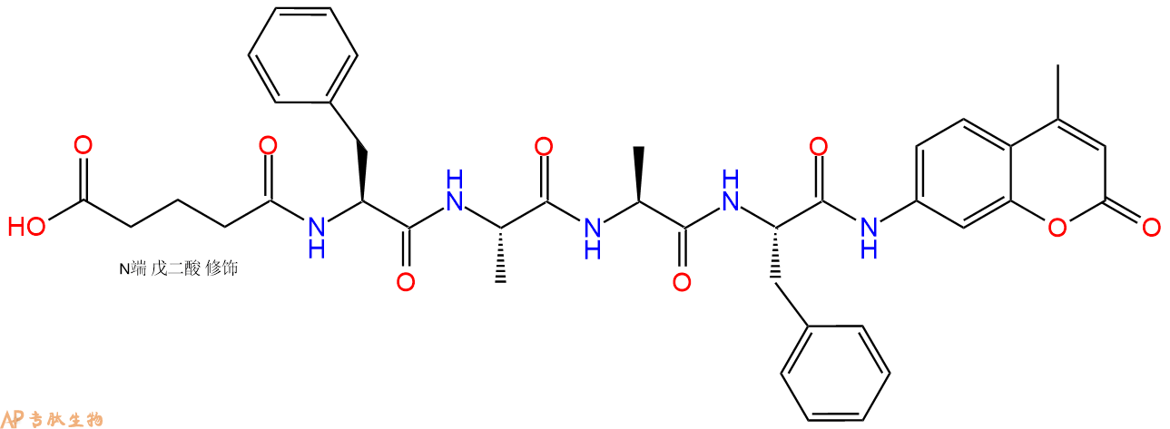 專肽生物產(chǎn)品標(biāo)記肽Glutaryl-FAAF-7-氨基-4-甲基香豆素351858-67-8