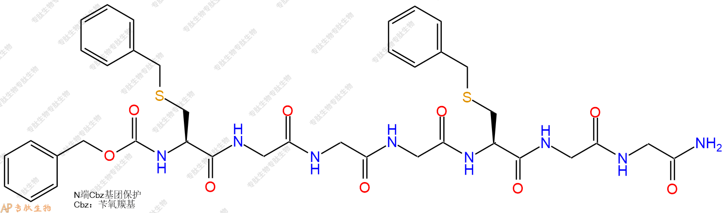 專肽生物產(chǎn)品七肽Z-C(Bzl)-GGG-C(Bzl)-GG-NH277403-47-5