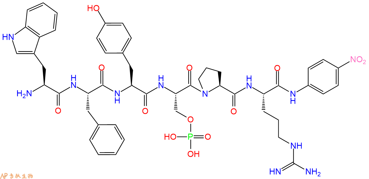 專肽生物產(chǎn)品標記肽WFY(p)SPR-對硝基苯胺202739-41-1