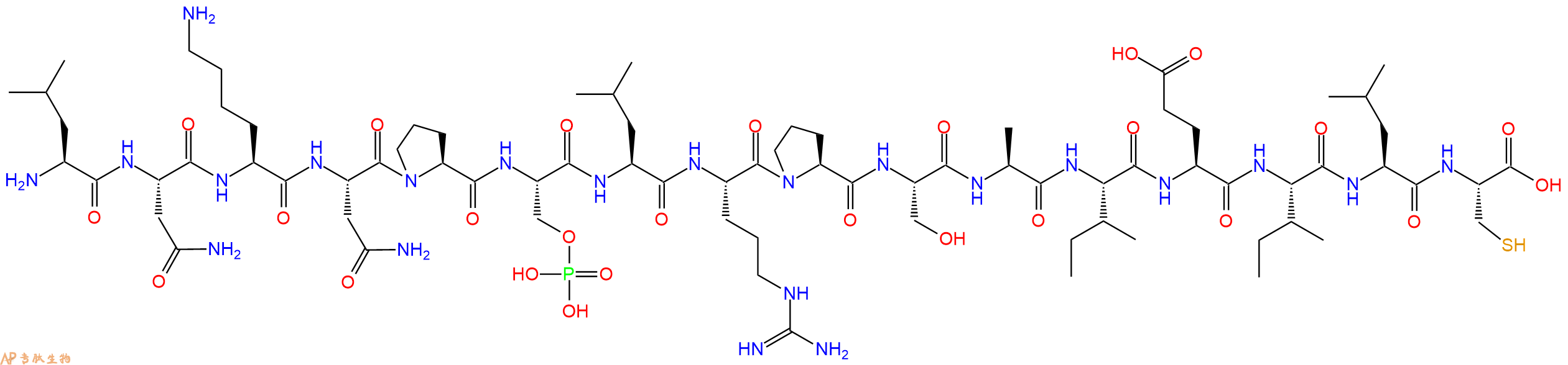 專肽生物產(chǎn)品磷酸化肽(Ser(PO?H?)²?³)-Nek11 (268-283)2243207-06-7