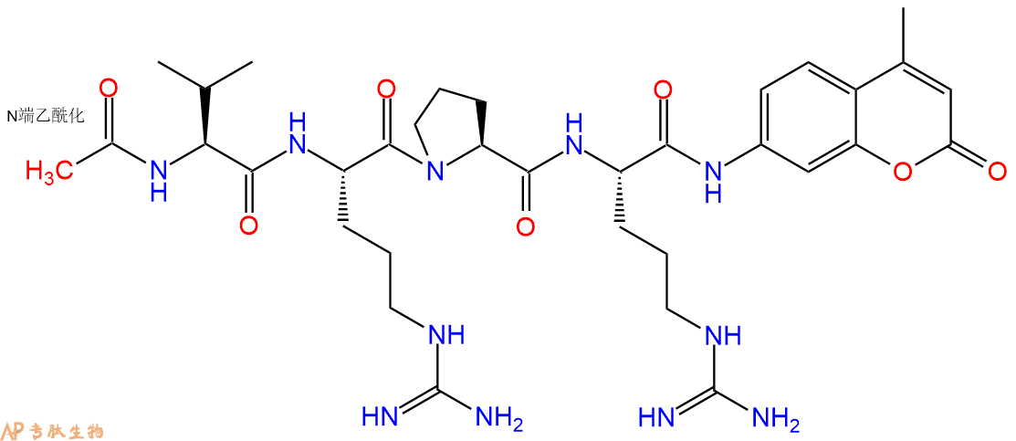 專肽生物產(chǎn)品標(biāo)記肽Ac-VRPR-7-氨基-4-甲基香豆素919515-51-8