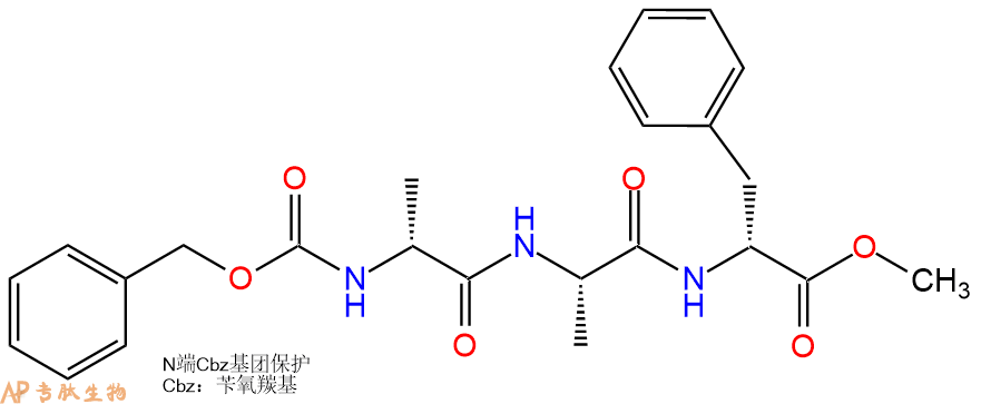 專肽生物產(chǎn)品三肽Cbz-DAla-Ala-DPhe--甲酯化27168-34-9