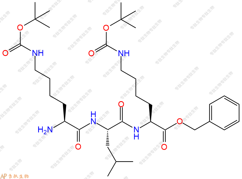 專肽生物產(chǎn)品H-Lys(Boc)-Leu-Lys(Boc)-OBzl