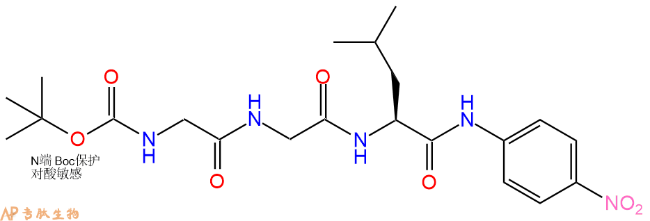 專肽生物產(chǎn)品Subtilisin A 底物 I：Boc-Gly-Gly-Leu-對(duì)硝基苯胺98210-71-0