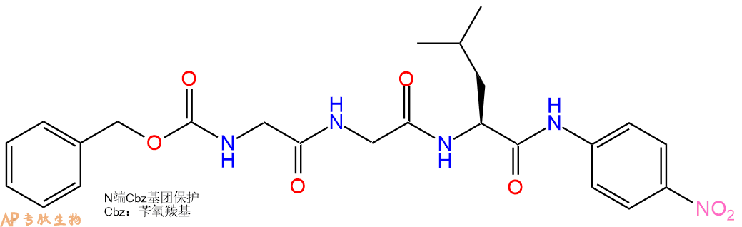 專肽生物產(chǎn)品三肽蛋白酶體底物：Z-Gly-Gly-Leu-對硝基苯胺53046-98-3