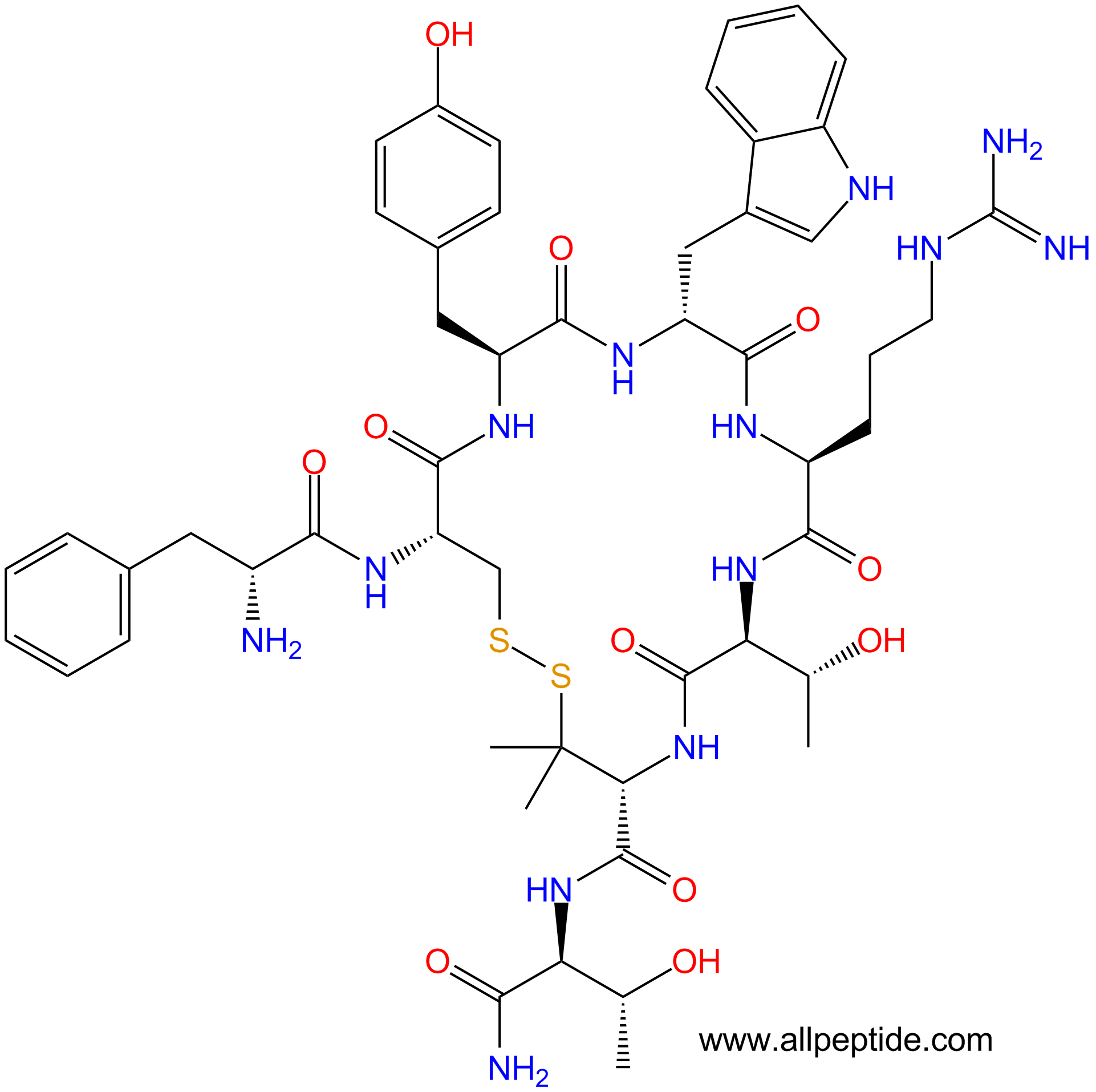 專肽生物產(chǎn)品選擇性的μ-阿片受體拮抗劑：CTAP103429-32-9