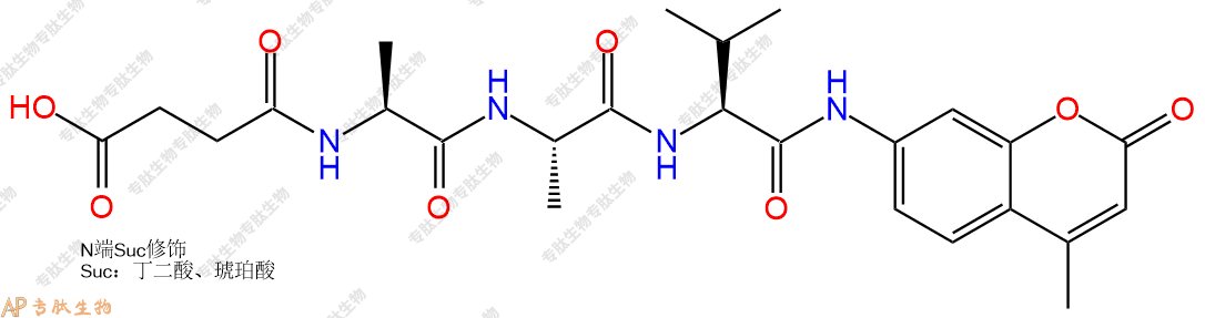 專肽生物產(chǎn)品標記肽Suc-AAV-7-氨基-4-甲基香豆素128972-90-7