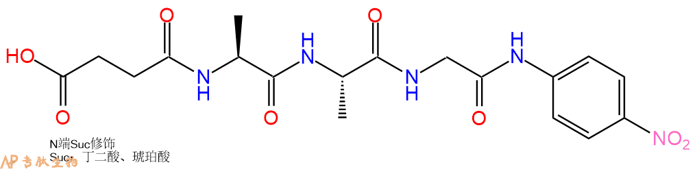 專肽生物產(chǎn)品三肽Suc-Ala-Ala-Gly-對硝基苯胺61043-44-5