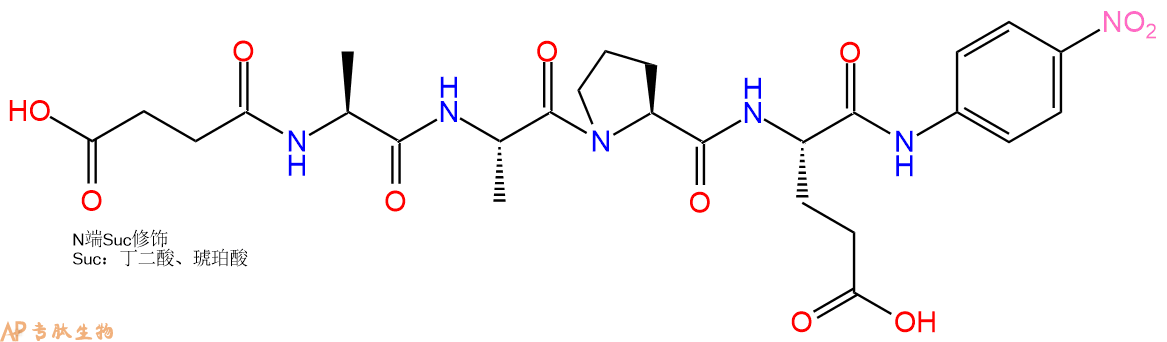 專(zhuān)肽生物產(chǎn)品標(biāo)記肽Suc-AAPE-對(duì)硝基苯胺108929-37-9