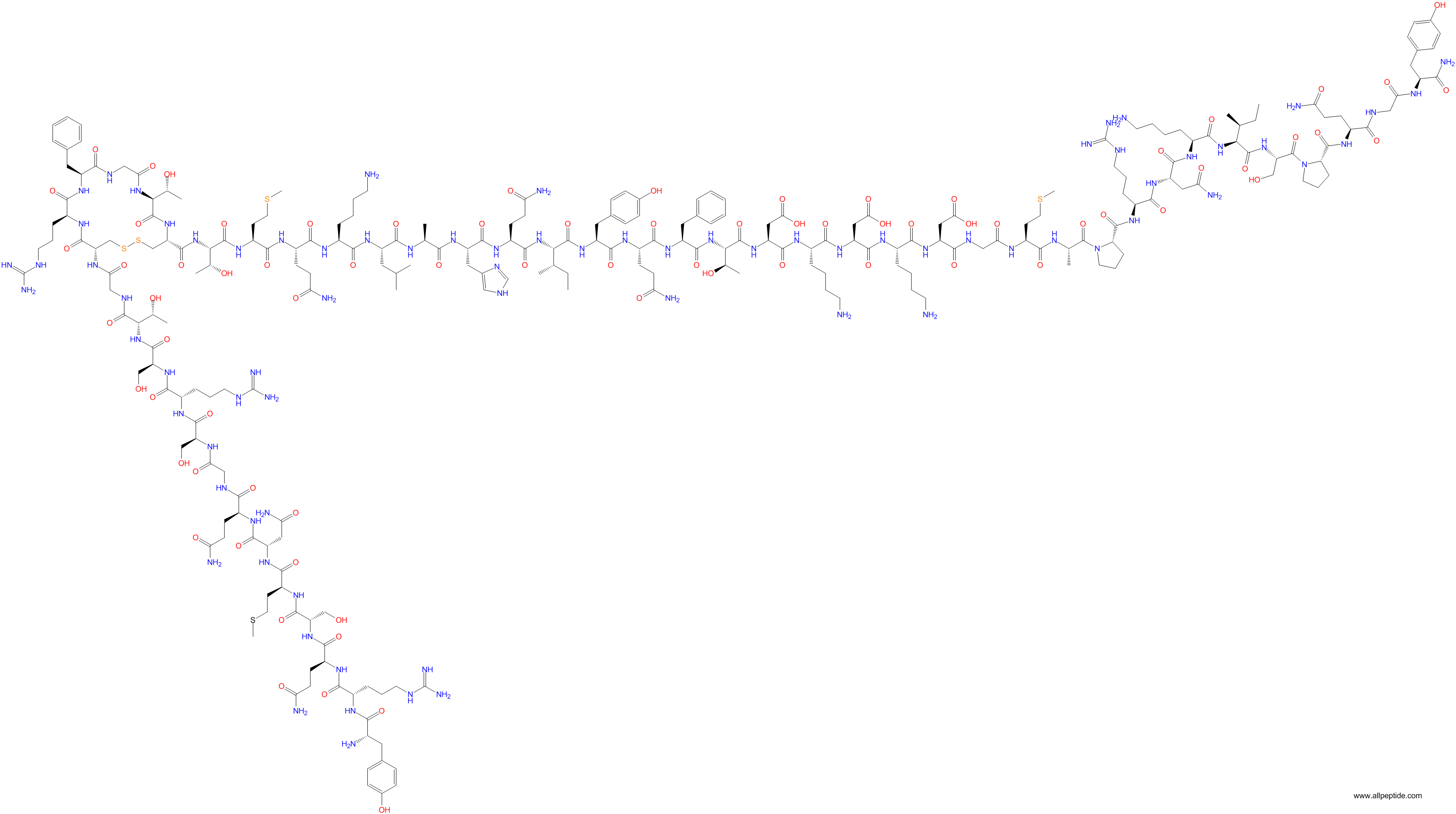 專(zhuān)肽生物產(chǎn)品腎上腺髓質(zhì)素Adrenomedullin(1-50), rat159964-38-2/161383-47-7