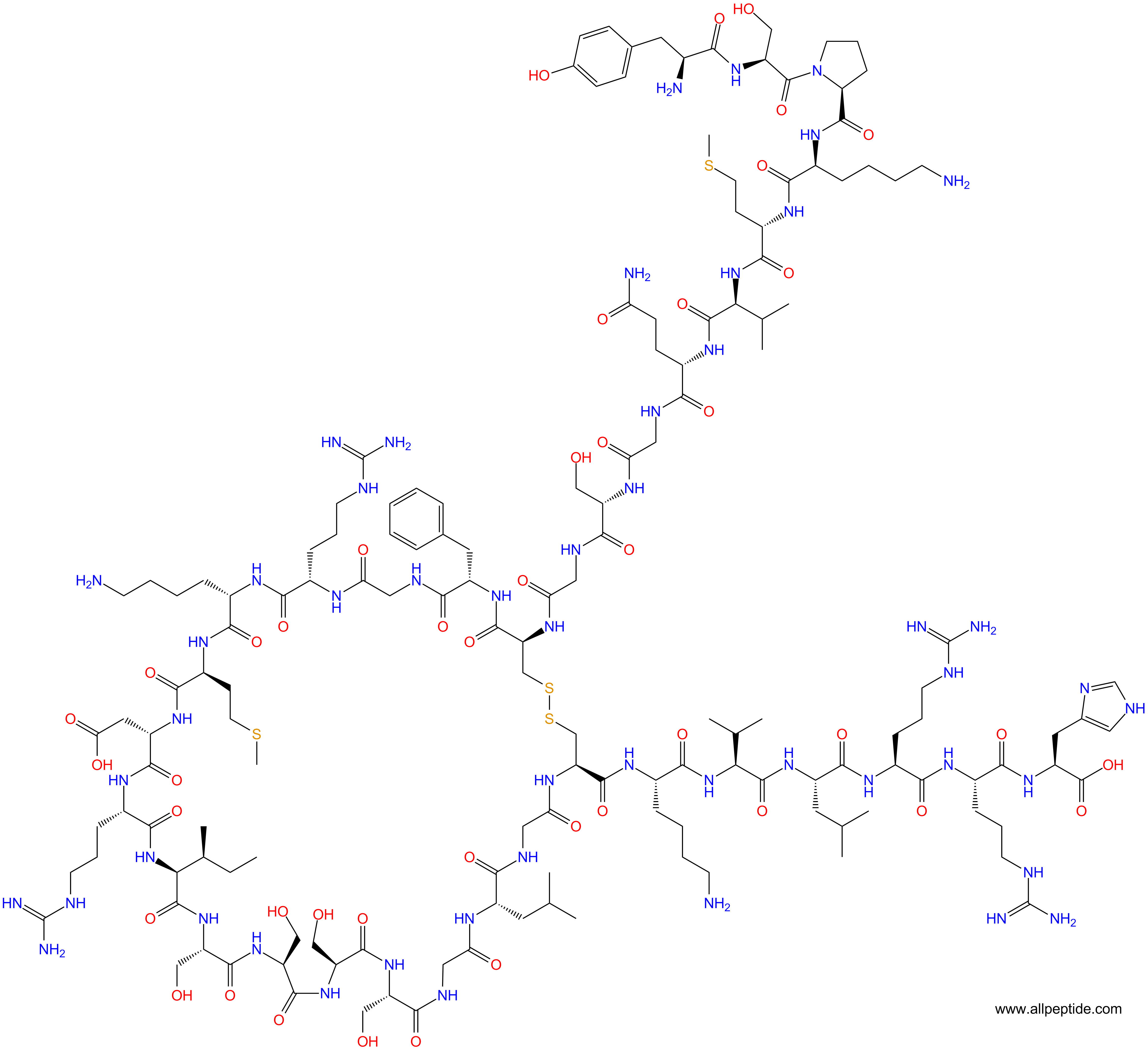 專肽生物產(chǎn)品[Tyr0]-Brain Natriuretic Peptide -32, human