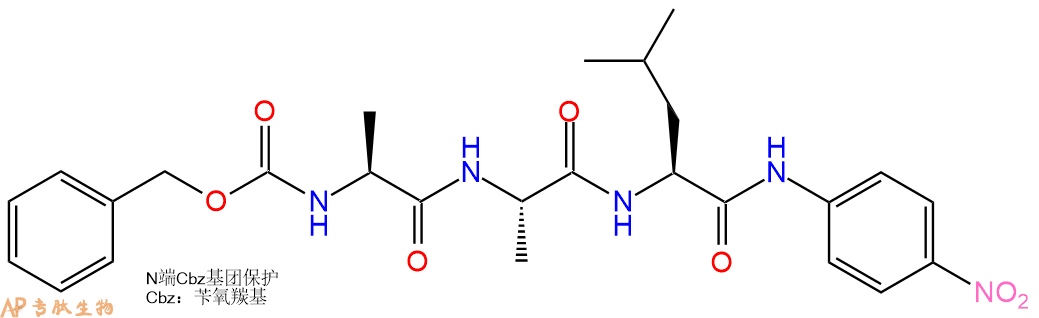 專(zhuān)肽生物產(chǎn)品Z-Ala-Ala-Leu-pNA61043-33-2