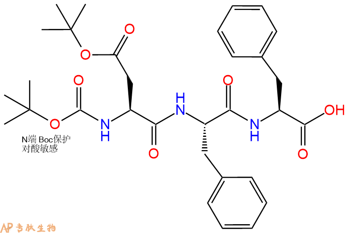 專肽生物產(chǎn)品三肽Boc-Asp(OtBu)-Phe-Phe1519103-60-6