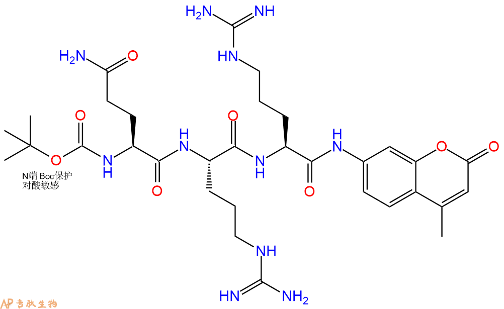 專肽生物產(chǎn)品Hepsin substrate：Boc-Gln-Arg-Arg-7-氨基-4-甲基香豆素109376-05-8