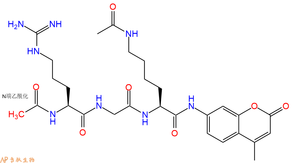 專肽生物產(chǎn)品三肽Ac-RGK(Ac)-7-氨基-4-甲基香豆素660846-97-9