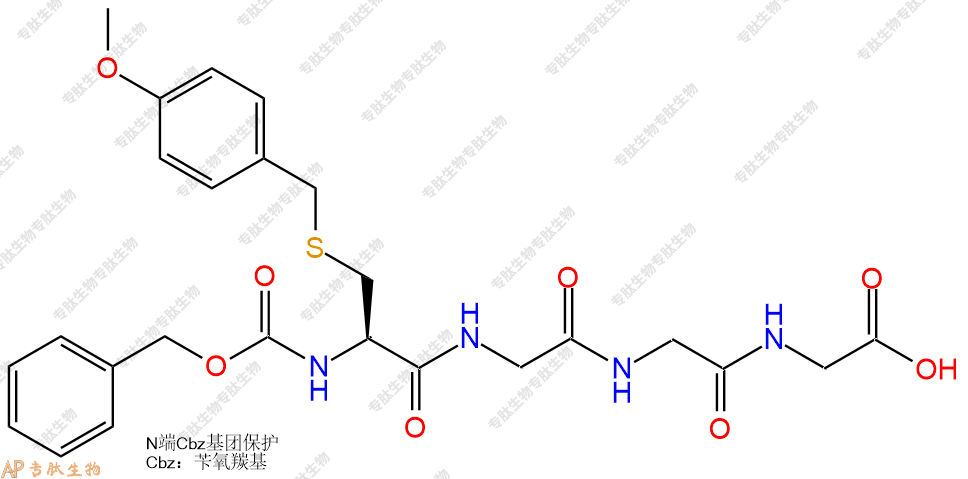 專肽生物產(chǎn)品四肽Cbz-Cys(BzlOMe)-Gly377374-44-8