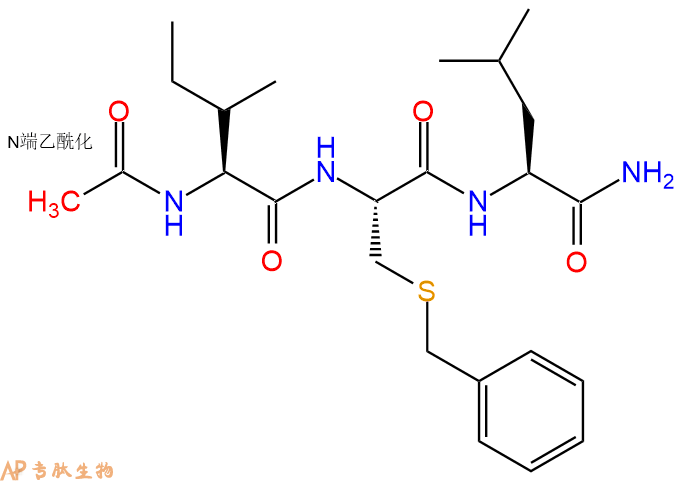 專肽生物產(chǎn)品三肽Ac-Ile-Cys(Bzl)-Leu-NH295748-44-0