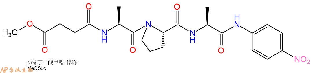 專肽生物產(chǎn)品三肽MeOSuc-Ala-Pro-Ala-對硝基苯胺99267-44-4