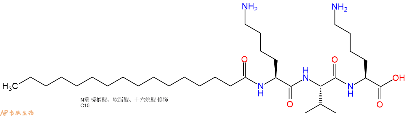 專肽生物產(chǎn)品棕櫚酰三肽-5、Palmitoyl tripeptide-5623172-56-5/623172-55-4