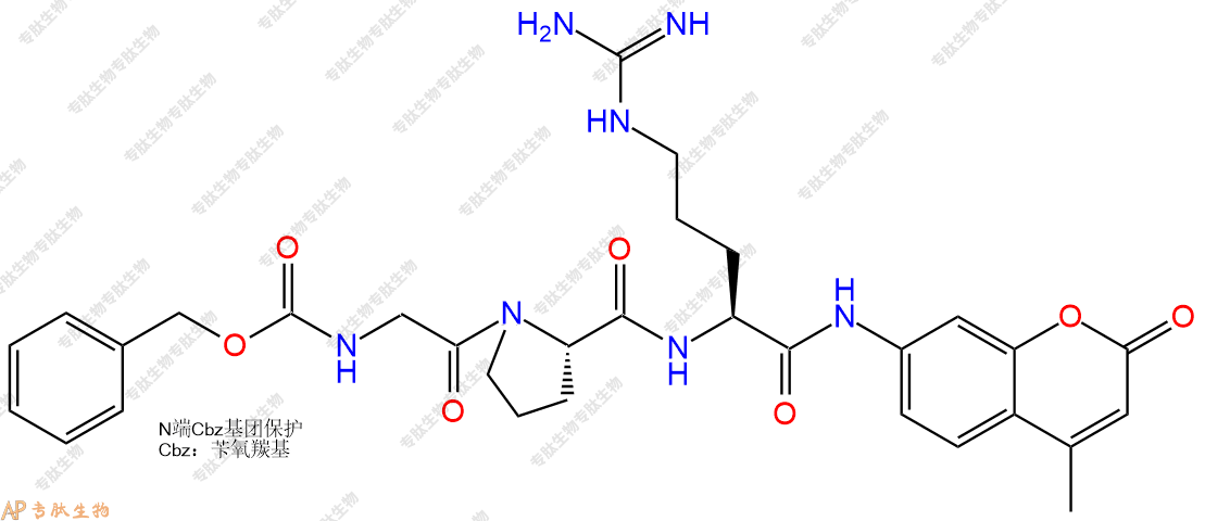 專肽生物產(chǎn)品標(biāo)記肽Z-GPR-7-氨基-4-甲基香豆素.HCl201928-42-9