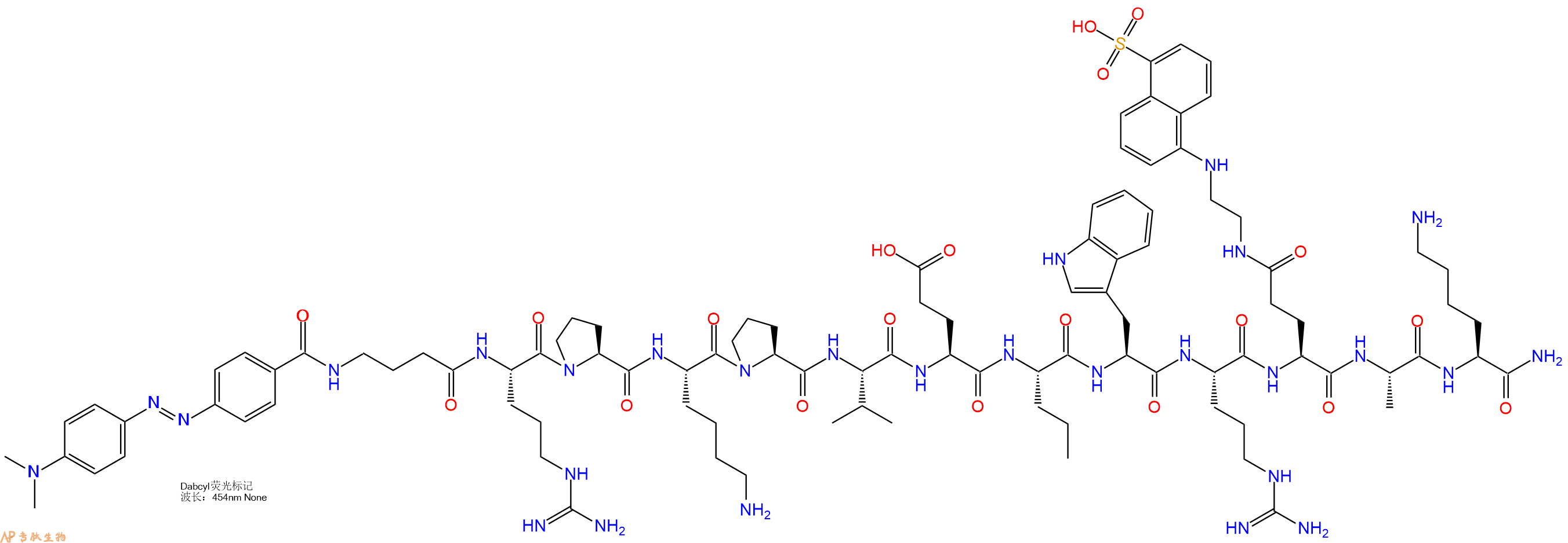 專肽生物產(chǎn)品基質(zhì)金屬蛋白酶MMP Substrate IV, Fluorogenic202273-56-1