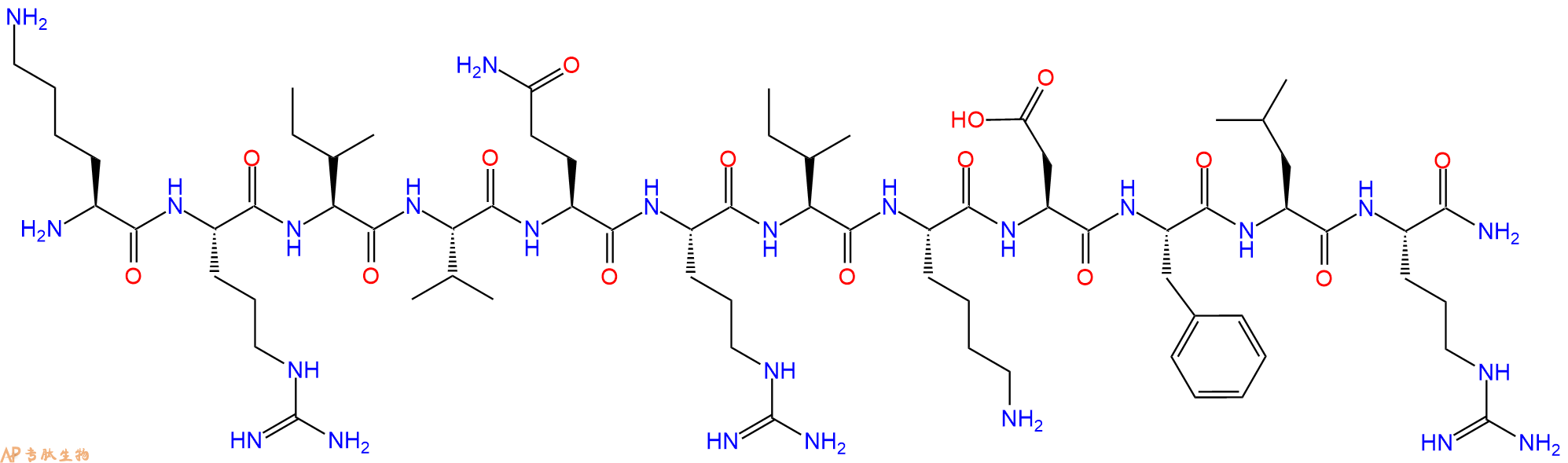 專肽生物產(chǎn)品KR-12 (human), KR-12 amide (human)1218951-51-9