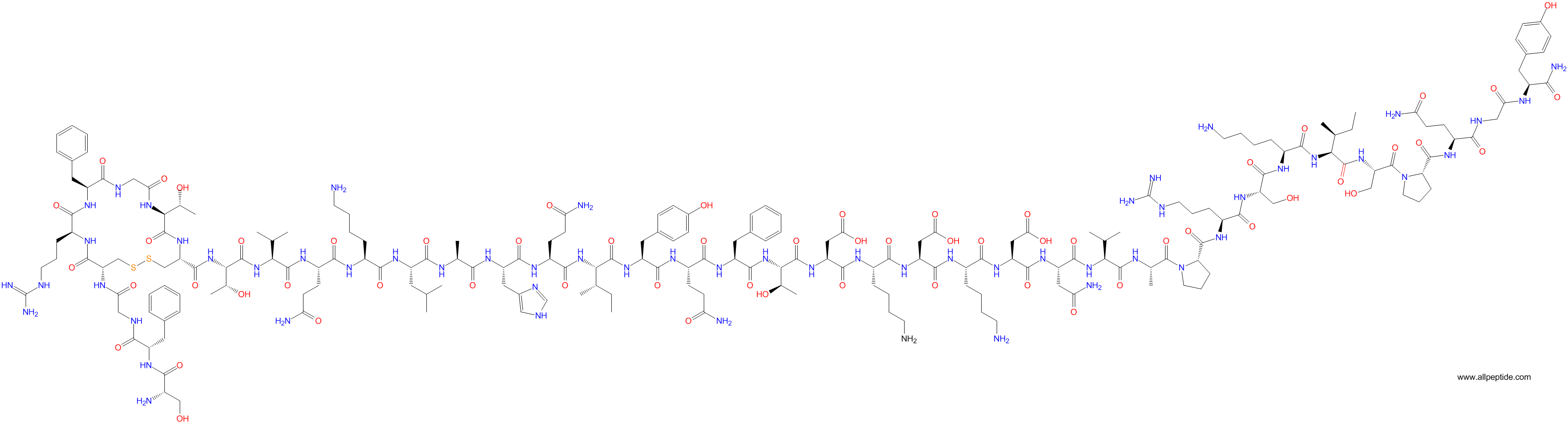 專肽生物產(chǎn)品腎上腺髓質(zhì)素Adrenomedullin(13-52), human154765-05-6