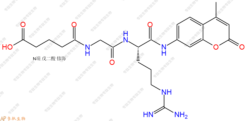 專肽生物產(chǎn)品敏感熒光底物：Glutaryl-Gly-Arg-AMC65147-16-2