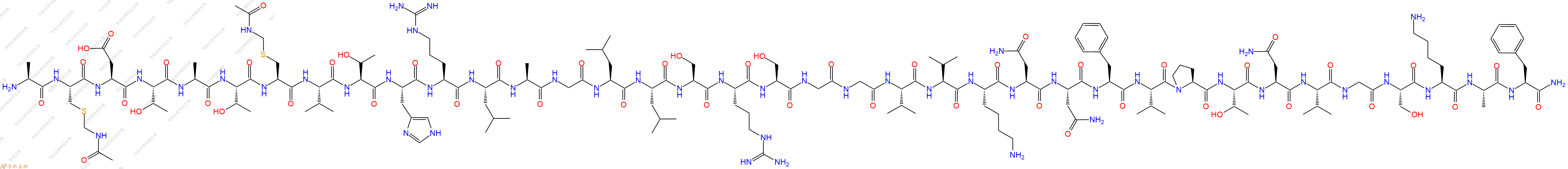 專肽生物產(chǎn)品降鈣素(Cys(Acm)²·?)-α-CGRP (human)125448-83-1