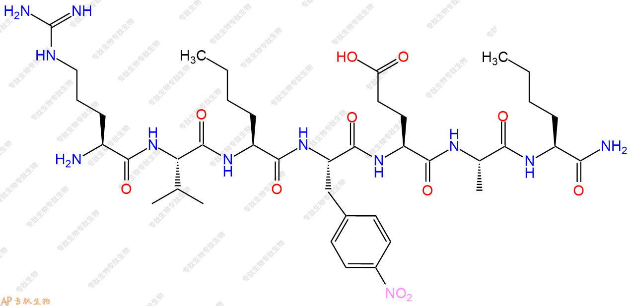 專肽生物產(chǎn)品七肽RV-Nle-F(4NO2)-EA-Nle-NH2130877-92-8