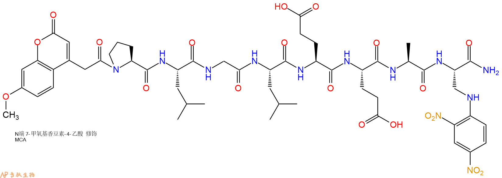 專肽生物產(chǎn)品基質(zhì)金屬蛋白酶MMP-12 FRET substrate891198-38-2